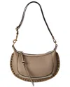 Isabel Marant Oskan Moon Leather Hobo Bag In Brown