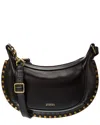 Isabel Marant Marant Oskan Moon Shoulder Bag With Studs In Black