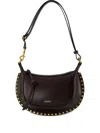 Isabel Marant Moon Shoulder Bag Studded Detailing In Brown