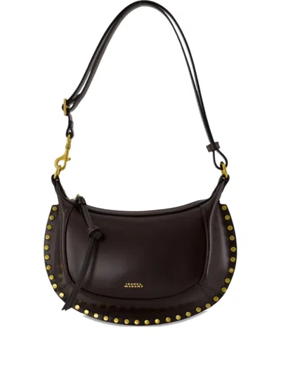 Isabel Marant Oskan Moon Leather Shoulder Bag In Brown