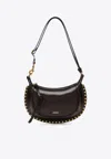 Isabel Marant Oskan Moon Leather Shoulder Bag In Brown