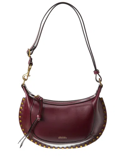 Isabel Marant Oskan Moon Leather Shoulder Bag In Brown