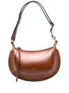 Isabel Marant Oskan Moon Leather Shoulder Bag In Brown