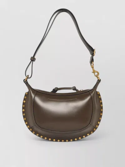 Isabel Marant Oskan Moon Leather Shoulder Bag Top Handle
