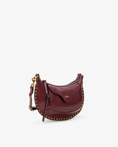 Isabel Marant Oskan Moon Pocket Bag In Burgundy