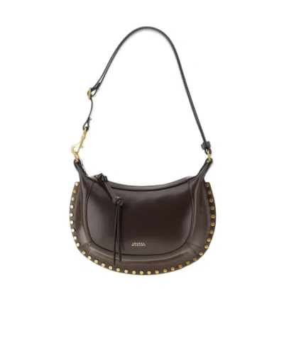 Isabel Marant Oskan Moon Shoulder Bag In Brown