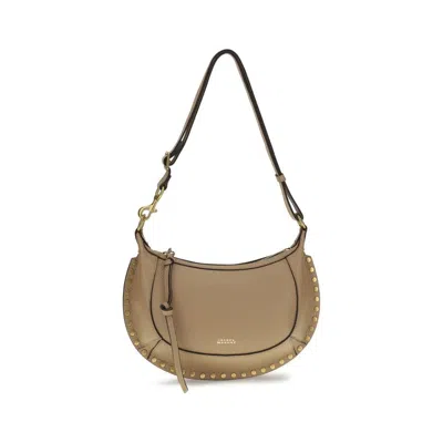 Isabel Marant Oskan Moon Shoulder Bag  Beige