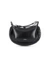 Isabel Marant Oskan Moon Leather Bag With Studs In Black