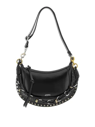 Isabel Marant Oskan Moon Shoulder Bag In Black
