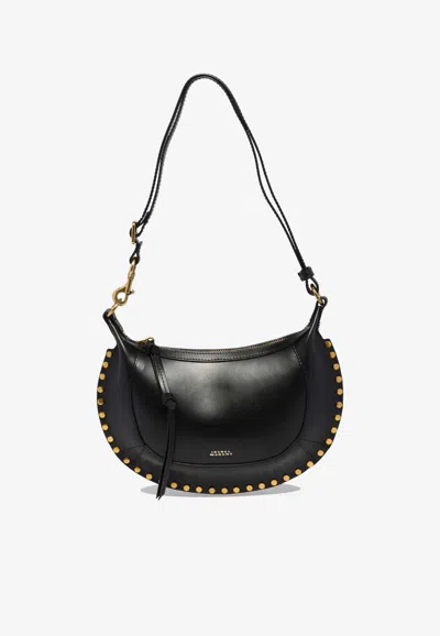 Isabel Marant Oskan Moon Shoulder Bag In Black