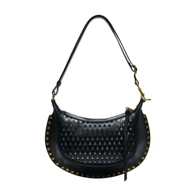 Isabel Marant Oskan Moon Shoulder Bag  Black