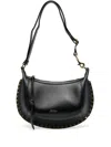 Isabel Marant Marant Oskan Moon Shoulder Bag With Studs In Black