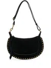 Isabel Marant Black Oskan Moon Shoulder Bag In Black