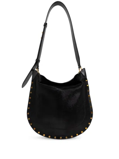Isabel Marant Oskan Hobo Soft Suede Tote Bag In Black