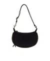 Isabel Marant Black Oskan Moon Shoulder Bag In Black