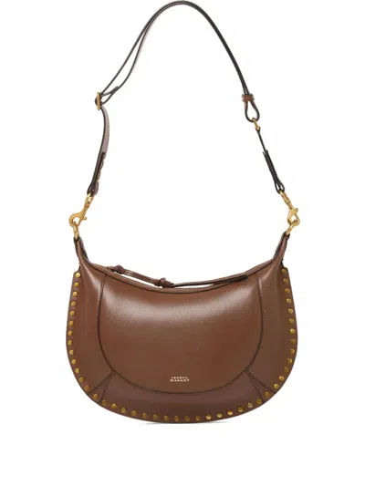 Isabel Marant Oskan Moon Shoulder Bag In Brown