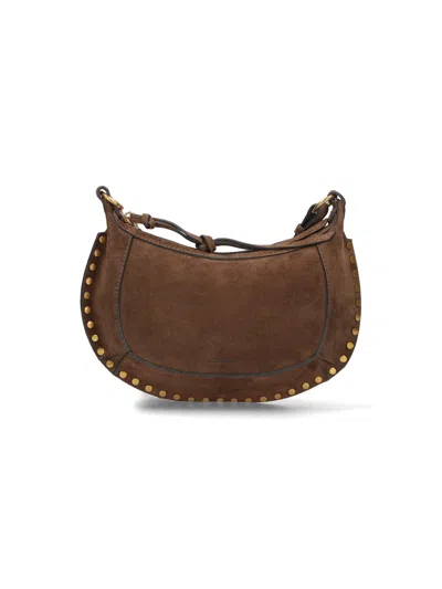 Isabel Marant Oskan Moon Shoulder Bag In Brown