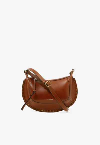 Isabel Marant Oskan Moon Shoulder Bag In Brown