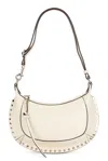 Isabel Marant Logo Printed Oskan Shoulder Bag In Ecru