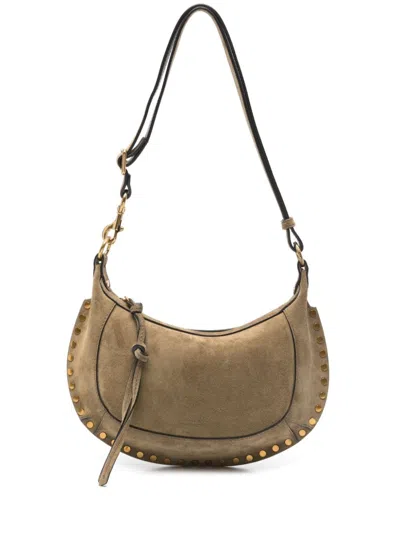 Isabel Marant Oskan Moon Shoulder Bag In Green