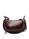 Isabel Marant Oskan Moon Shoulder Bag In Burgundy