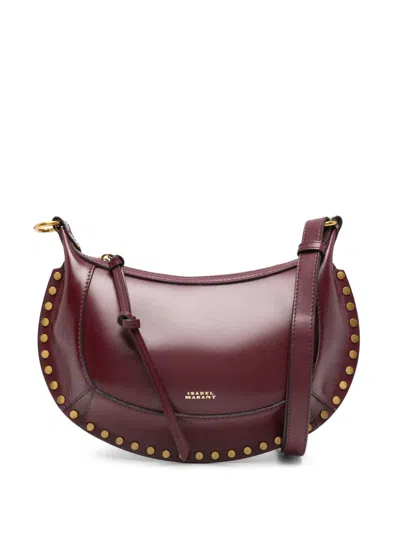 Isabel Marant Oskan Moon Shoulder Bag In Red