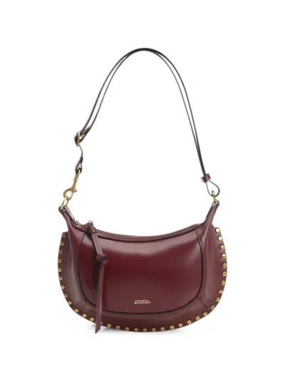 Isabel Marant Oskan Moon Shoulder Bag In Red