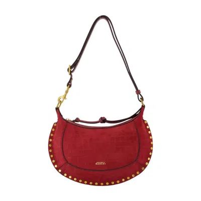 Isabel Marant Oskan Moon Shoulder Bag  Red