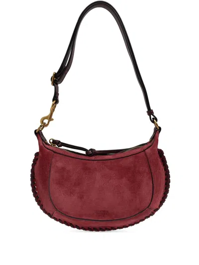Isabel Marant Oskan Zipped Shoulder Bag In Red