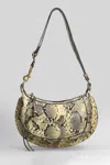 Isabel Marant Oskan Moon Python-effect Leather Shoulder Bag In Multi