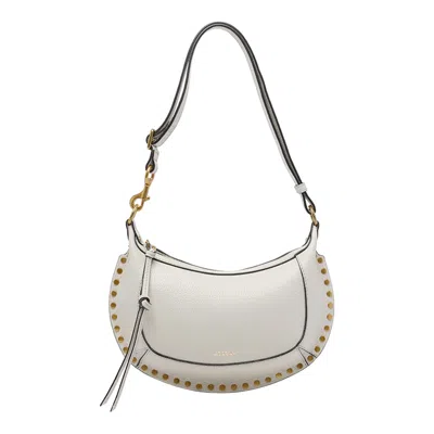Isabel Marant Oskan Moon Shoulder Bag In White