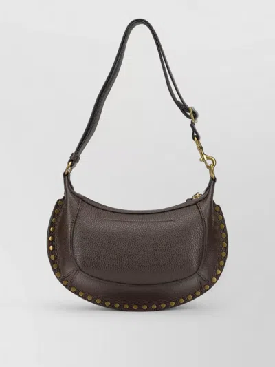 Isabel Marant Oskan Moon Small Crossbody Shoulder Bag In Brown
