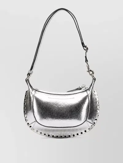 Isabel Marant Oskan Moon Small Leather Clutch Bag