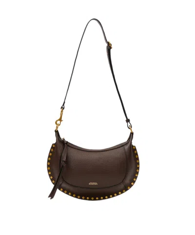Isabel Marant Oskan Moon Small Shoulder Bag In Brown