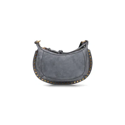 Isabel Marant Oskan Moon Small Shoulder Bag In Gray
