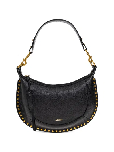 Isabel Marant Oskan Moon Studded Leather Tote Bag In Black