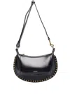 Isabel Marant Oskan Moon Studded Shoulder Bag In Black