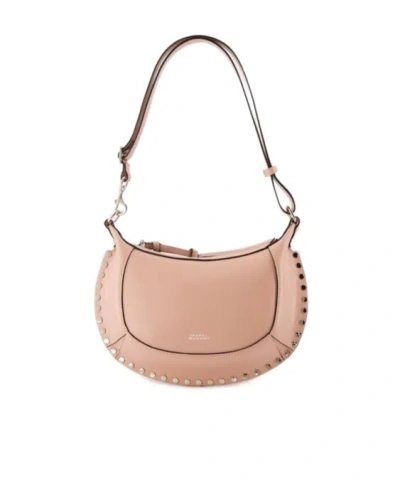 Isabel Marant Oskan Moon Stud-detailed Shoulder Bag In Orange