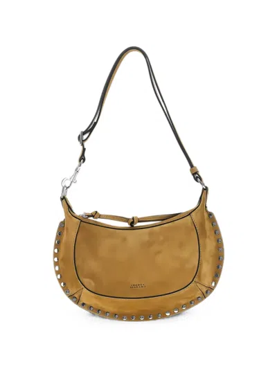 Isabel Marant Oskan Moon Stud-embellished Shoulder Bag In Brown