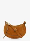 Isabel Marant Oskan Moon Suede Crossbody Bag In Brown