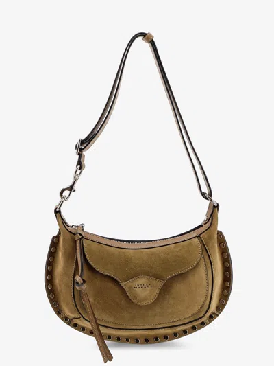 Isabel Marant Oskan Moon Suede Shoulder Bag In Brown