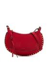 Isabel Marant Oskan Moon Shoulder Bag With Adjustable Strap In Red