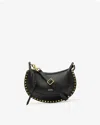 Isabel Marant Oskan Moon Tasche Aus Genarbtem Leder In Black