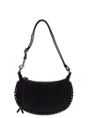 Isabel Marant Oskan Moon Zipped Medium Shoulder Bag In Black
