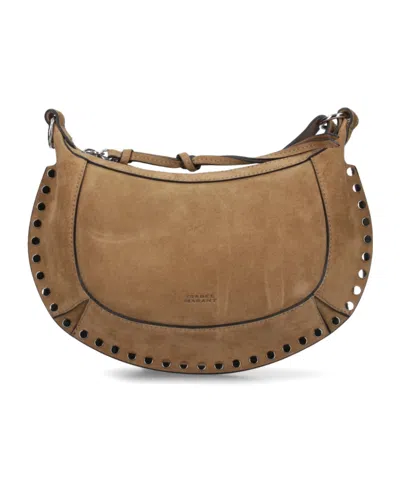 Isabel Marant Oskan Moon Zipped Medium Shoulder Bag In Brown