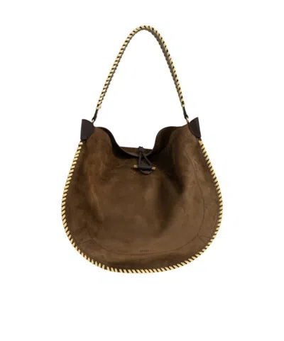 Isabel Marant Oskan Shoulder Bag In Brown