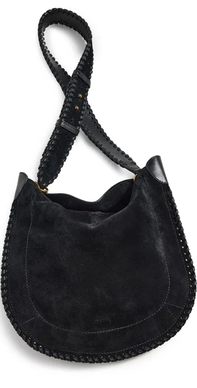Isabel Marant Oskan Hobo Soft Suede Tote Bag In Black