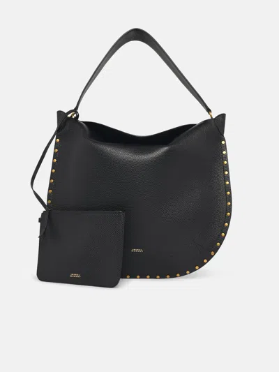 Isabel Marant 'oskan Soft' Black Leather Hobo Bag