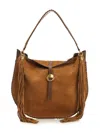 Isabel Marant Oskan Soft Folk-gz Shoulder Bags Brown In Brown