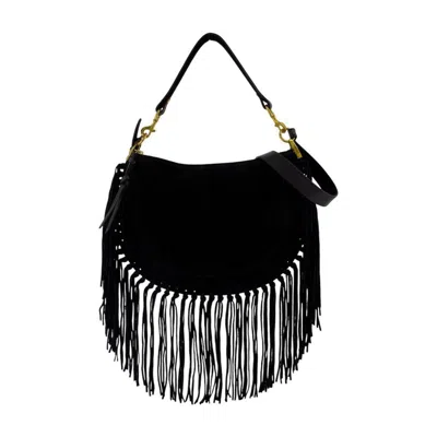 Isabel Marant Oskan Soft Ga Crossbody In Black